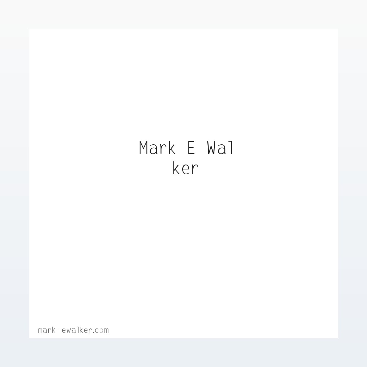 Mark E Walker 方图