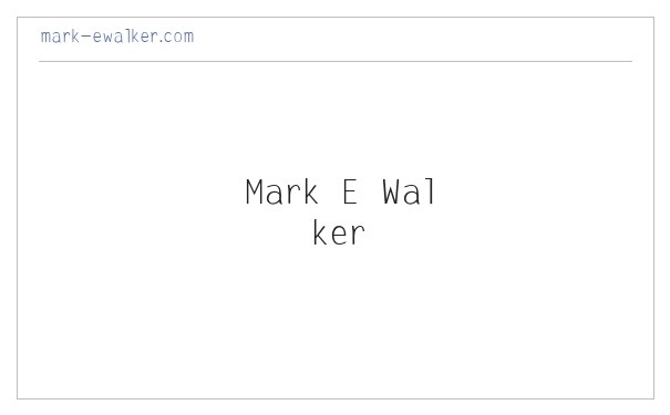 Mark E Walker 缩略图