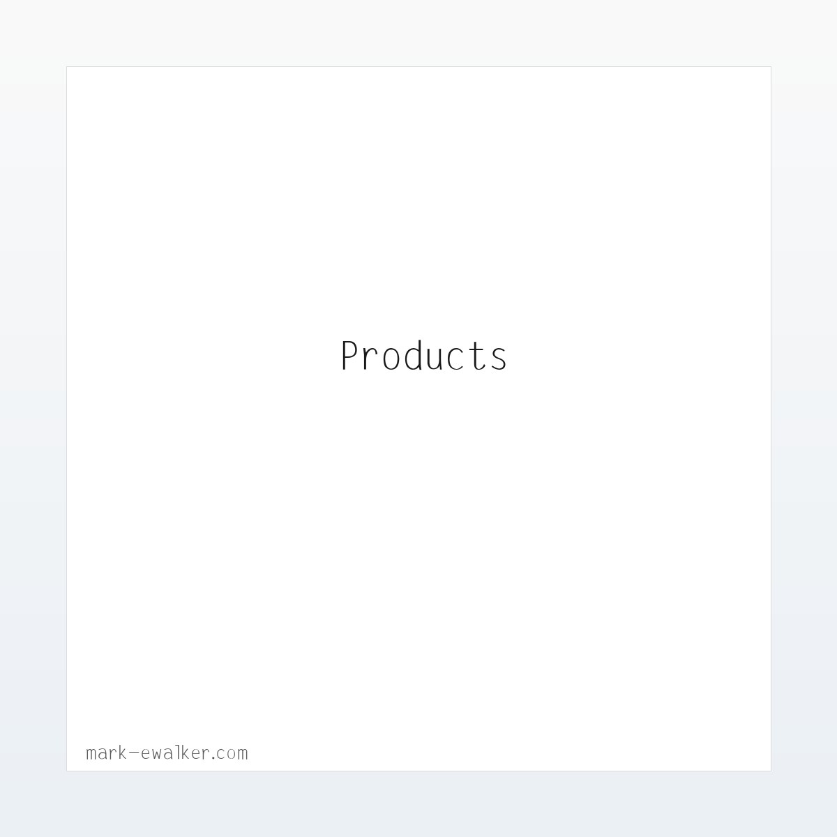 Products - Mark E Walker 方图